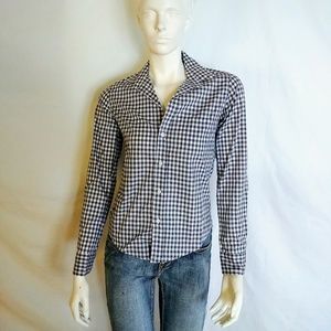Frank & Eileen Barry Gingham Button Down Shirt
